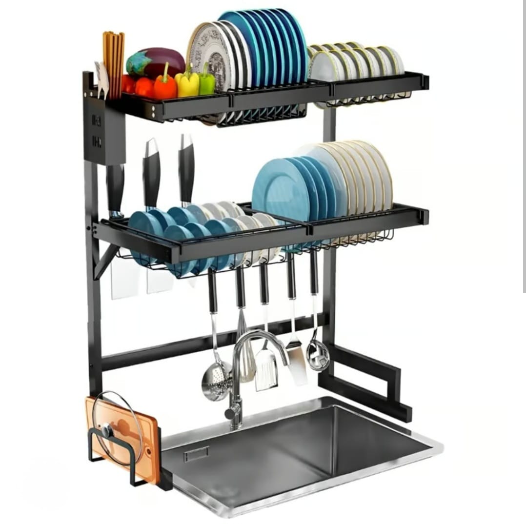 Rack Secaplatos Doble 65 cms.