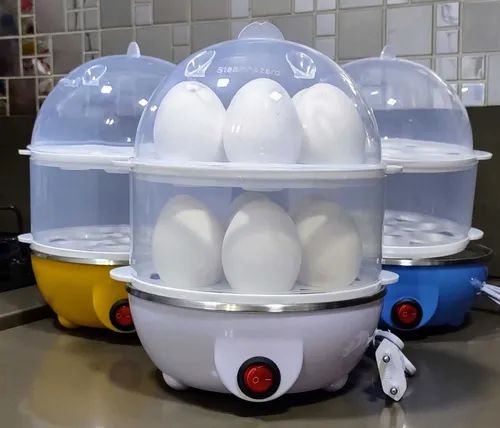 Cocedor de huevos doble - Azul